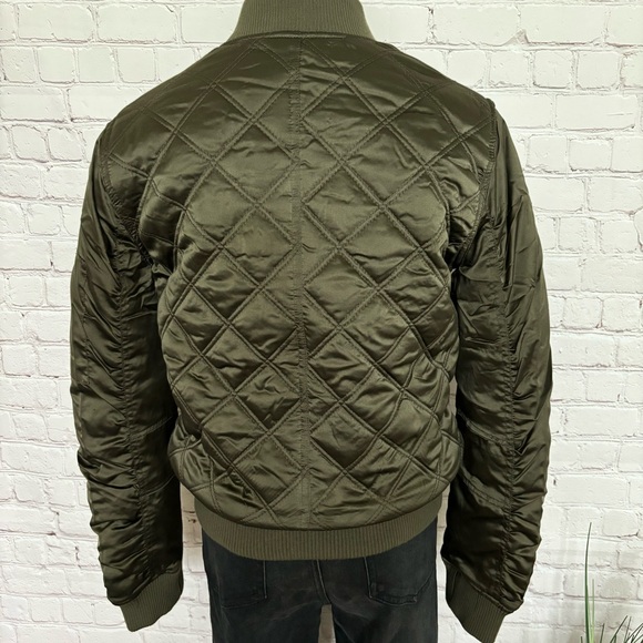 WEATHERPROOF Jacket Diamond Quilted Cropped Bomber Jacket--M - Picture 4 of 15
